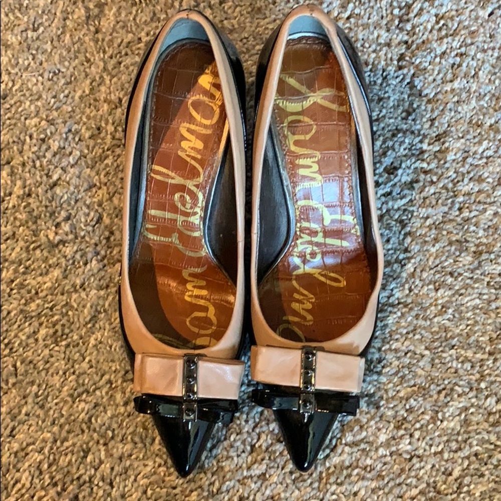 Sam Edelman Black and Tan pumps 6 1/2